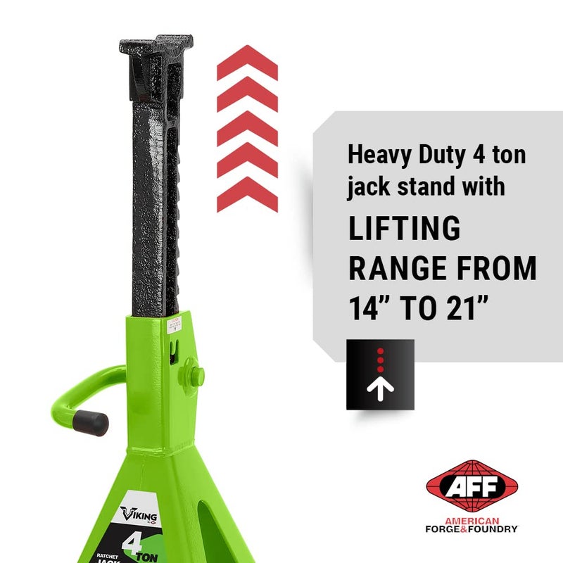 AFF مجموعة دعائم جاك AFF فايكنغ 4 طن - دعائم جاك ثقيلة الوزن بنمط رافعة - زوج - Image 2